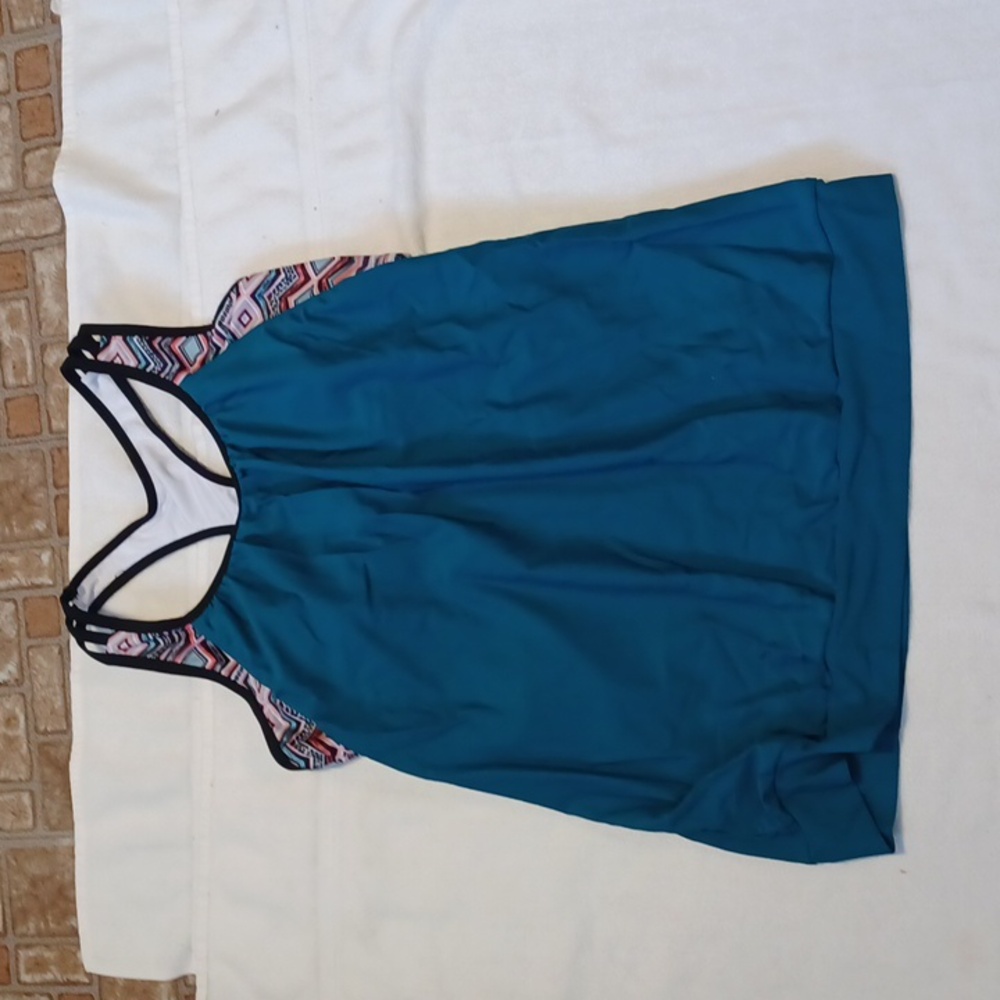 Younique Teal Swim Suit Size Medium - Picture 3 of 6